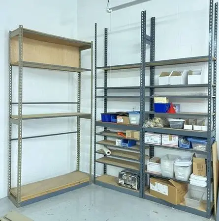 BOLTLESS SHELVING for Warehouse or Garage