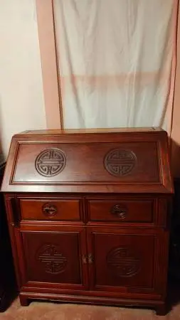 Traditional Antique Oriental Chinese Home Furniture 2 Pieces For Sale