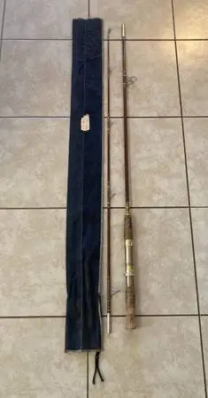 1950s Hurricane 6.5ft Fiberglass Rod w Sock