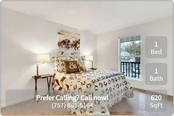 A touch of modern living: 1 BR, 620 Sq Ft.