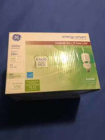 GE 100 WATT LIGHT BULBS