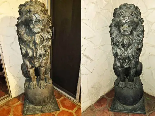 Bronze Sentry Lions REDUCED TO SELL or Trades