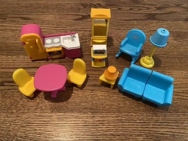 FISHER PRICE MY FIRST DOLLHOUSE FURNITURE