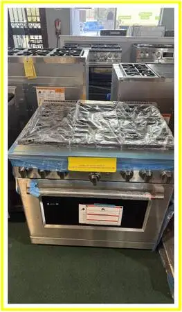 Café – 36-inch Gas Range with 6 Burners 6.2 Cu. Ft. – Stainless