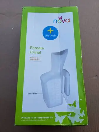 Nova Female Urinal Item 8106F-R Latex Free Ideal For Bedside Use . NOV