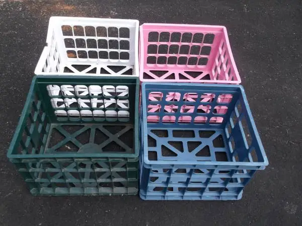 4 MILK CRATES for sale