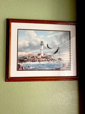 Boston light house by Rudi Reichardt.