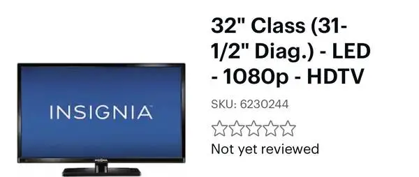32 inch TV Insignia