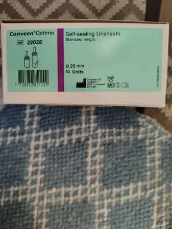 Conveen Optima Male External Catheter, Self-Adhering, Item # 22028