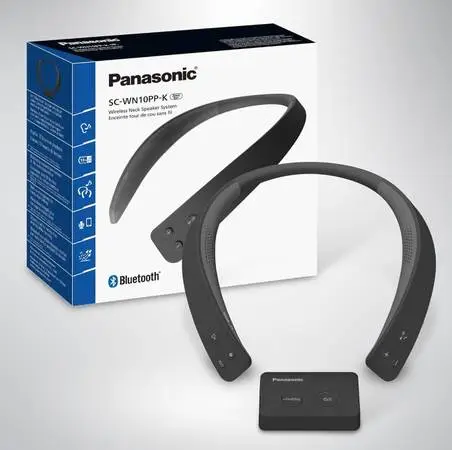 Panasonic WN10 Wireless Wearable TV Neck Speaker with Easy Set Up IPX4