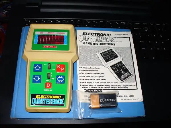 Coleco Electronic Quarterback - LED Handheld Video Game - 1978