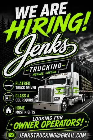 Owner Operator- Flatbed Truck Driver