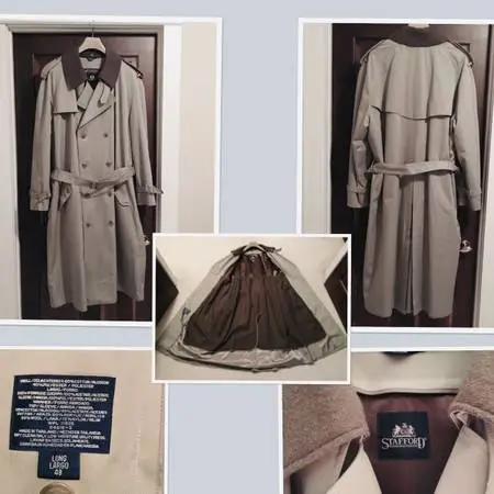 Mens coat with removable liner - 48 long