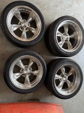 American Racing torque thrust wheels and tires