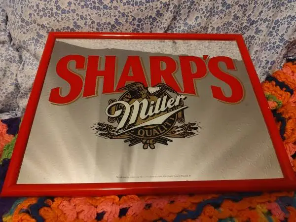 1992 Miller Sharps Mirrored Sign