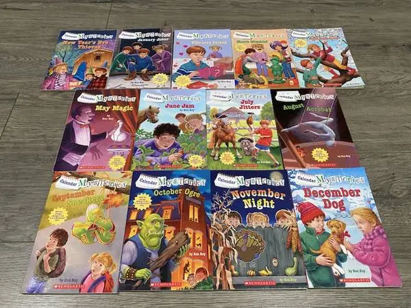CALENDER MYSTERIES by RON ROY Complete set of 13 Paperback Books