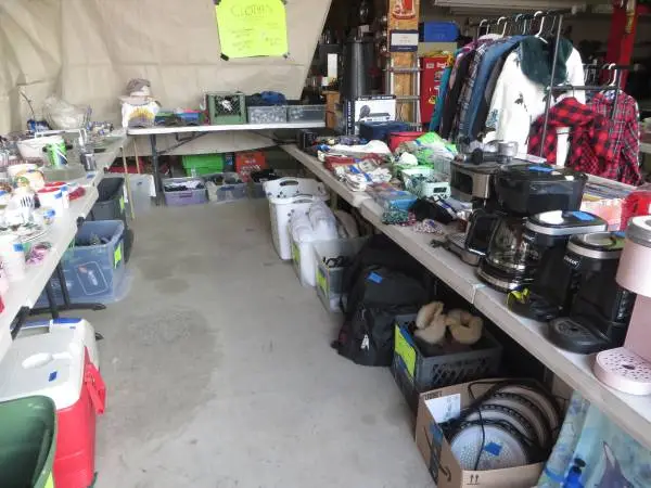 Huge yard and garage sale.