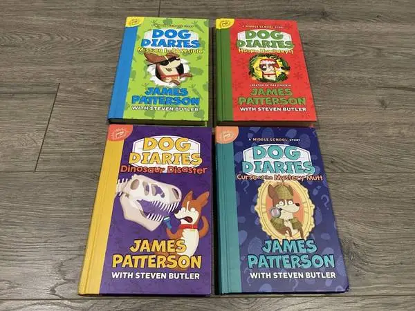 DOG DIARIES by James Patterson 4 Hardcover Books