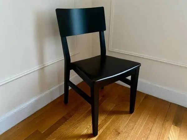 Calligaris Italian Designer Accent Chair - Wood & Vegan Leather