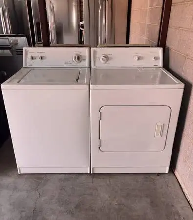 White Kenmore Washer And Electric Dryer Matching Set