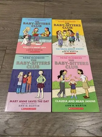 THE BABY-SITTERS CLUB COMIC 1, 2, 3 & 4 Books for KIDS GRAPHIC NOVELS