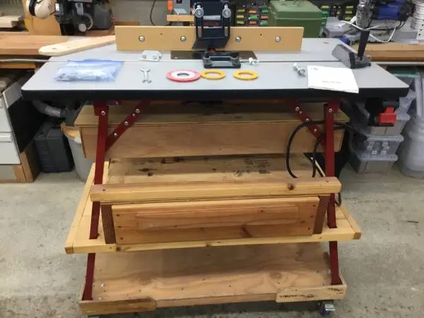 Bosch RA 1200 Deluxe Router Table-with Router+Miter Gauge+Set Up