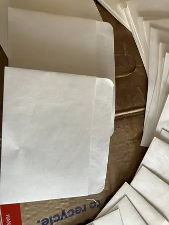 CD DVD white tyvek sleeves w/window 1000pcs/ per case