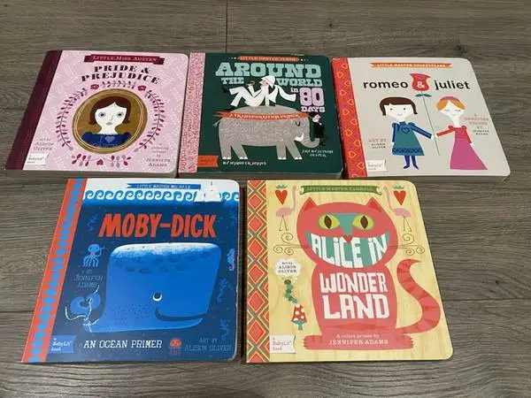 BABY LIT BOARD BOOKS ~ PRIMERS BOOK SERIES ~ 5 Board Books
