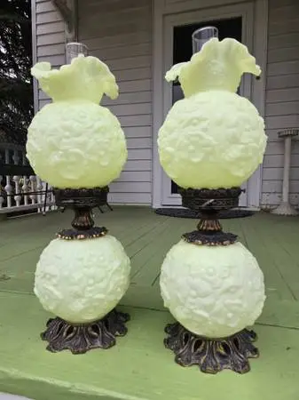 Vintage Fenton Lamps