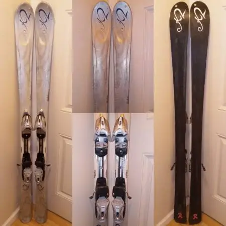 K2 T9 True Luv 153cm all mountain skis + Marker Mod 10.0 bindings