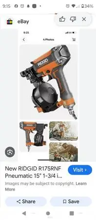 Ridgid Roofing Nailer