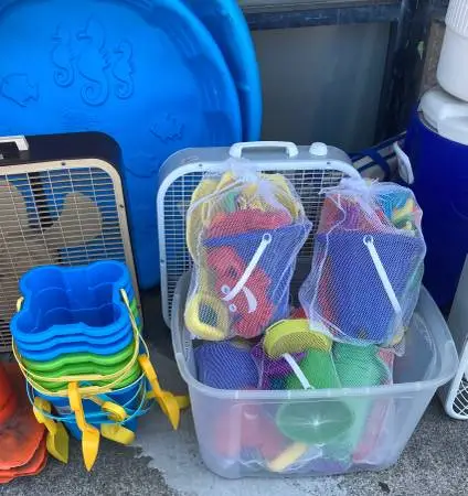 Childrens Beach Sand Pails and Shovels