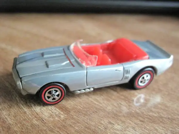 Hot Wheels Light My Firebird Convertible - Chrome w/Red Int. RedLine