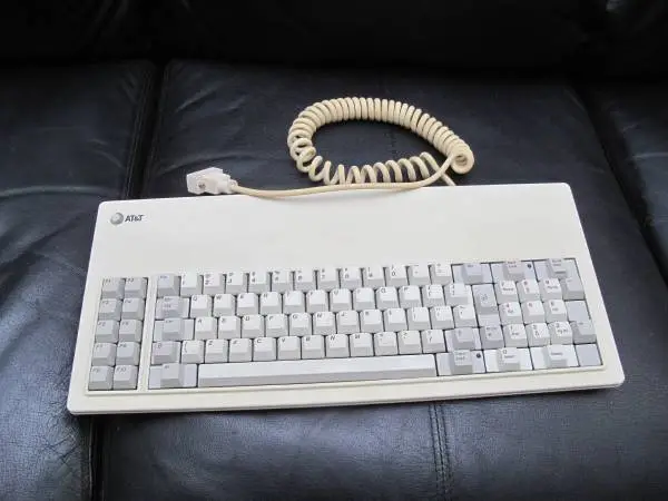 Vtg. ATT KBD 301 Keyboard for ATT 6300 PC - Clicky Type - Italy Made