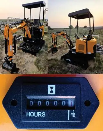 New Miva 15 mini excavator with 17 attachments