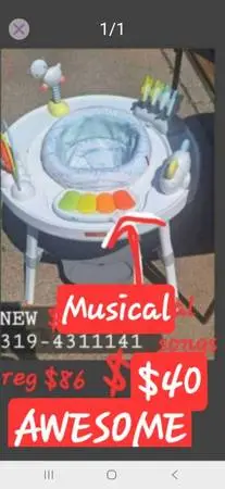 NEW MUSICAL ACTIVITY CENTER SEAT WALKER
