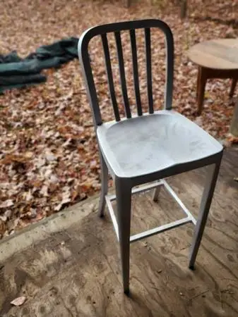 ALUMINUM TALL BAR CHAIR
