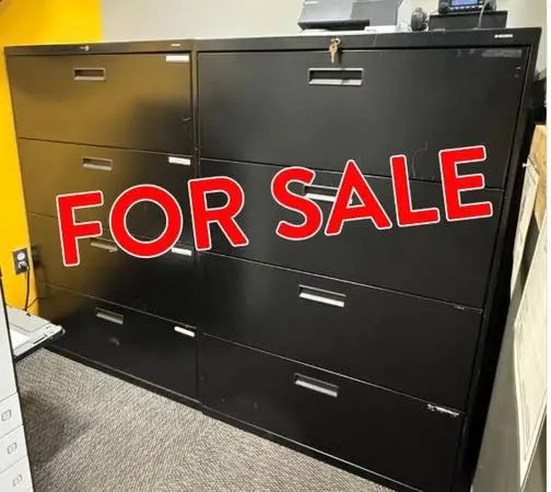 4 Drawer Lateral Filing, File Cabinet With Lock And Key. Hon