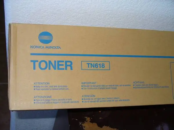 Konica Minolta TN618 Black Laser Toner Cartridge NOS (A0TM132) Japan