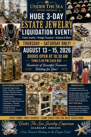 SPECIAL 3-DAY ESTATE JEWELRY LIQUIDATION EVENT