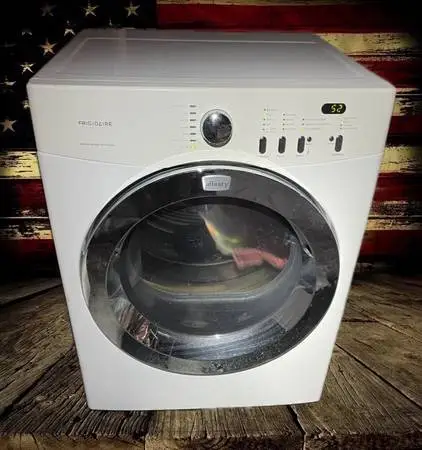 Frigidaire Electric Dryer. Stainless interior. Works.