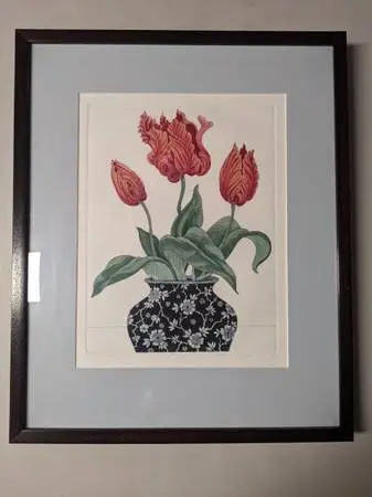 Amazing & original signed Tulips artwork by Arnold Iger