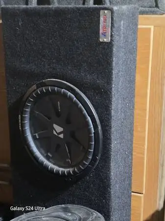 Speaker boxs and other assorted car audio equipment