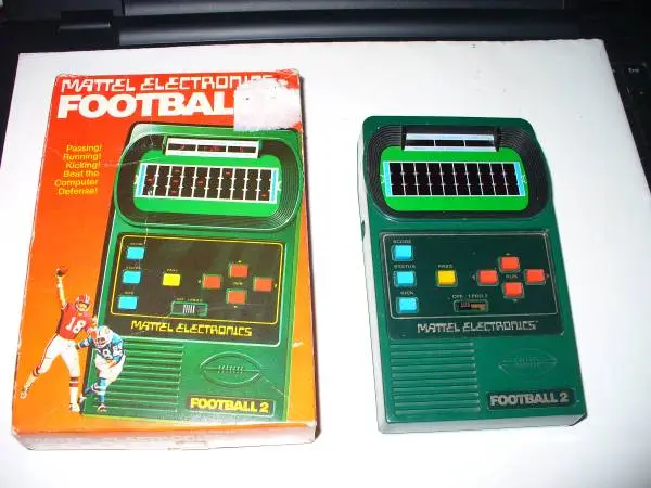 Mattel Electronics Football 2 Handheld Game 1978 - No. 1050 Hong Kong