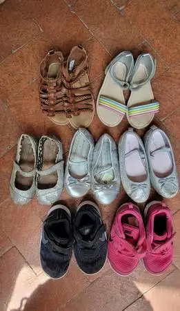 Lot of Little Girls Assorted Shoes size 8
