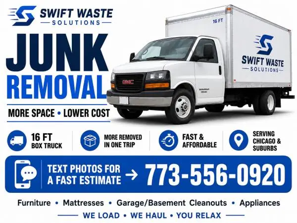 Local Junk Removal Service 🚛 Affordable & Reliable | 773-556-0920