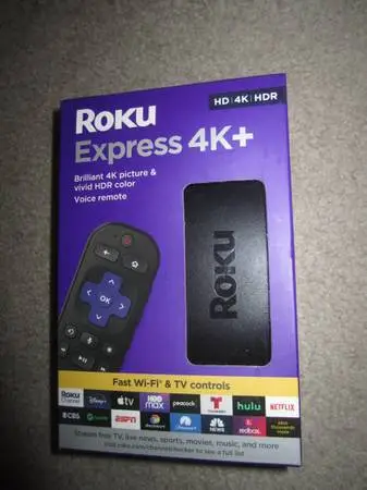 New Sealed Box Roku Express 4K+ TV Streaming Platform