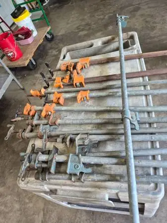 VINTAGE USA PIPE CLAMPS $10 EACH