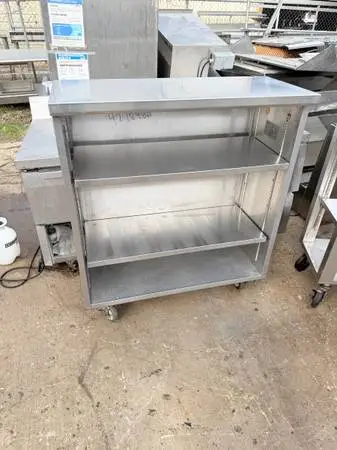 Multi use stainless steel commercial cart