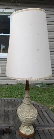 Pair of Danish Modern Table Lamps vintage MCM